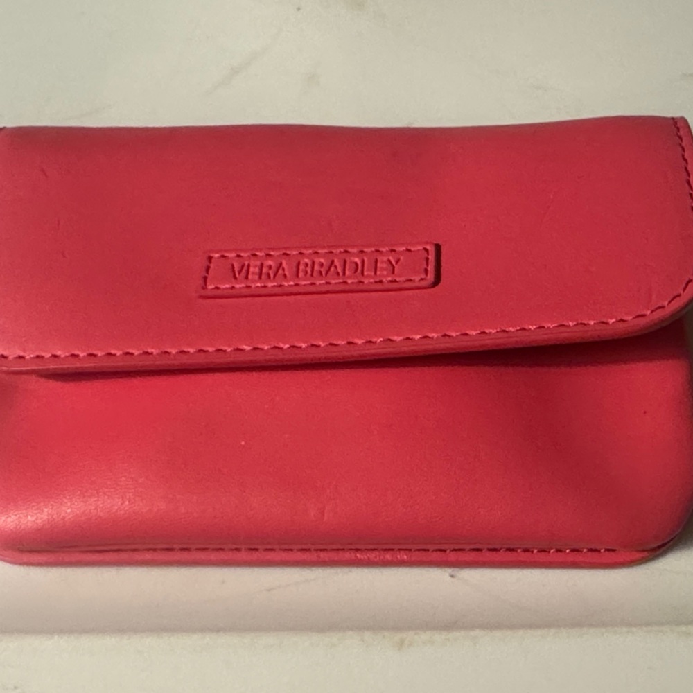 Vera Bradley Coral Pink Small Wallet with Flap